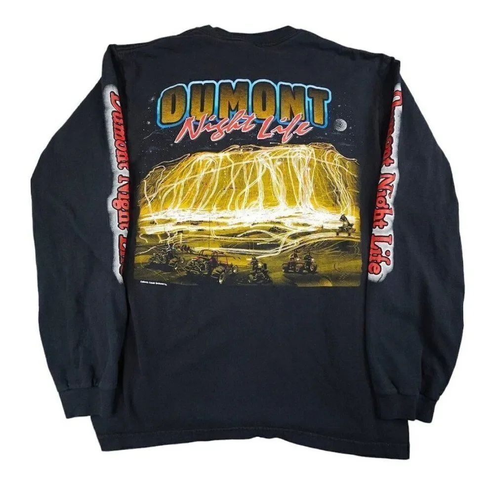 Vintage Off Roading T Shirt Mens Size Large Black 90s Y2K Dumond Dunes Racing